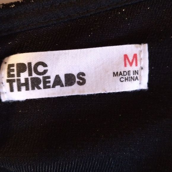 Epic Threads Black/Silver Dress. Medium - Picture 9 of 11